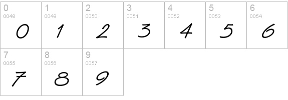 Van Dijk Std numbers 0-9 preview