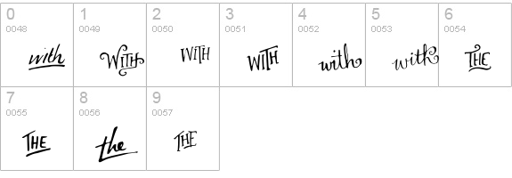 VanillaFrosting_Extras numbers 0-9 preview