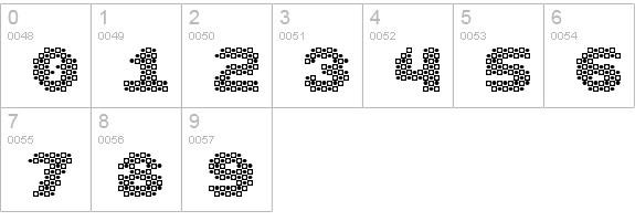 Vasarely numbers 0-9 preview