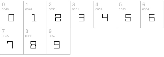 Vector Waves
 numbers 0-9 preview