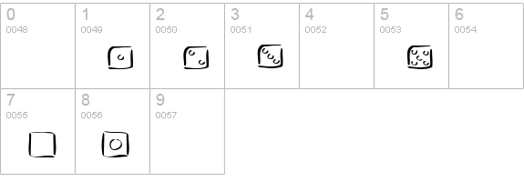VeenPikto numbers 0-9 preview
