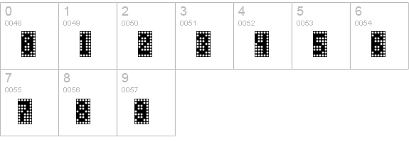 Versa numbers 0-9 preview