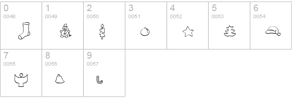 Very Christmess numbers 0-9 preview