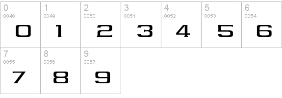 Vibrocentre numbers 0-9 preview