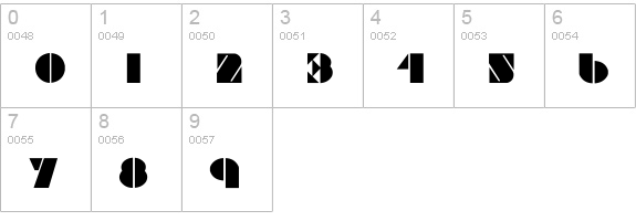 Viking Stencil numbers 0-9 preview