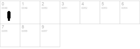 VineLeaves2CH numbers 0-9 preview