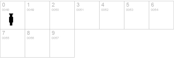VineLeaves2XH numbers 0-9 preview