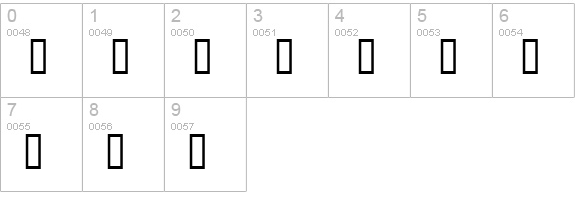 Vinterstad numbers 0-9 preview