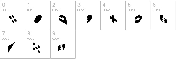 Virtual numbers 0-9 preview
