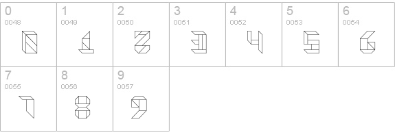 Vitreous Light numbers 0-9 preview
