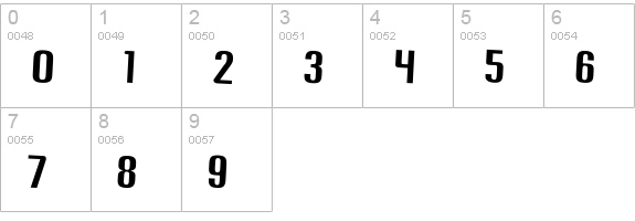 Vixene numbers 0-9 preview