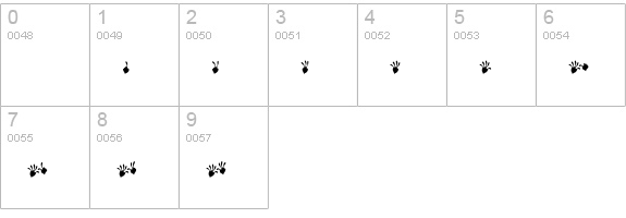 Voila-Flares numbers 0-9 preview
