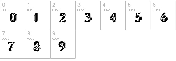 VTC LiquorCrystalDisplay numbers 0-9 preview