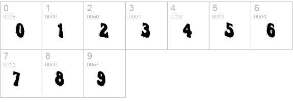VTC NightOfTheWackedDead numbers 0-9 preview
