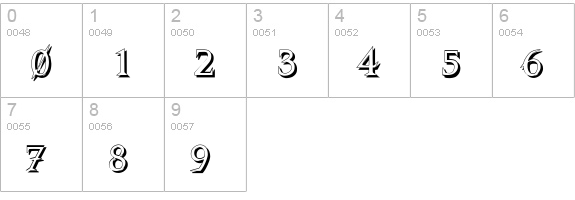 VTCSwitchbladeRomanceShadowed numbers 0-9 preview