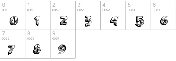 vtks encantar numbers 0-9 preview