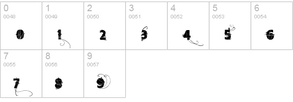 Vtks Mercearia numbers 0-9 preview