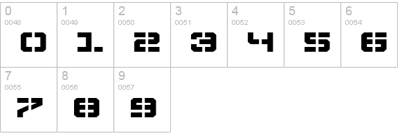 Vyper Expanded numbers 0-9 preview