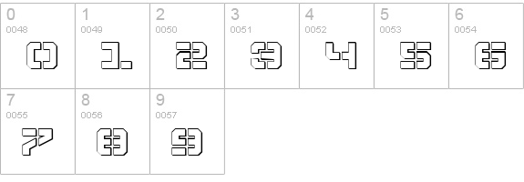 Vyper Shadow numbers 0-9 preview
