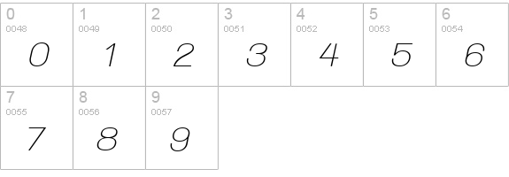 Walkway Upper Oblique SemiBold numbers 0-9 preview