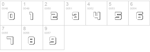 Weaponeer Shadow numbers 0-9 preview