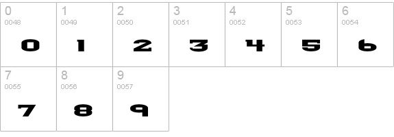Werkman-Square numbers 0-9 preview