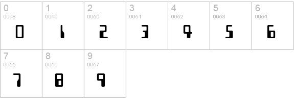 Westminster numbers 0-9 preview