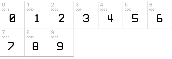 White Rabbit numbers 0-9 preview