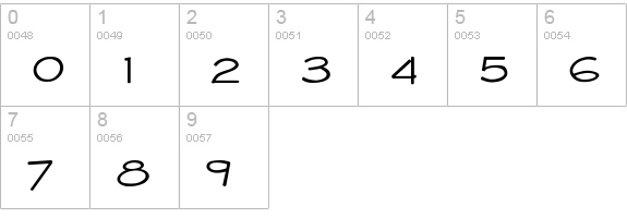 Whitehall 1212 numbers 0-9 preview