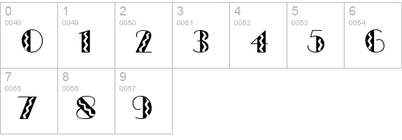 Whitesnake numbers 0-9 preview
