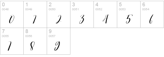 Winterstar numbers 0-9 preview