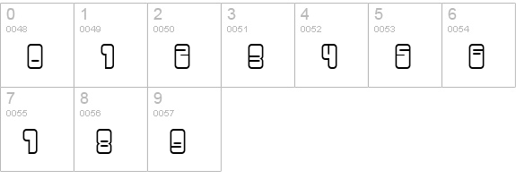 Woggle numbers 0-9 preview