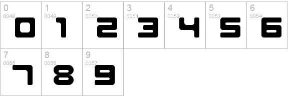Work of Digitality Regular numbers 0-9 preview