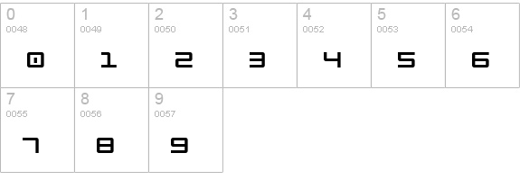 Wormbox Rounded numbers 0-9 preview