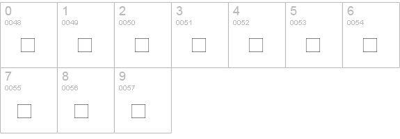 Wrenn Initials numbers 0-9 preview