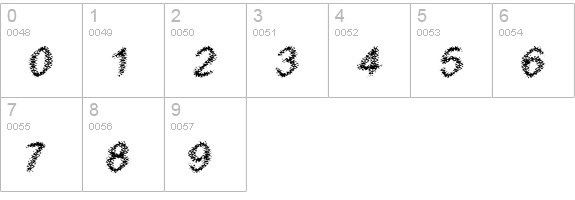 WTF numbers 0-9 preview