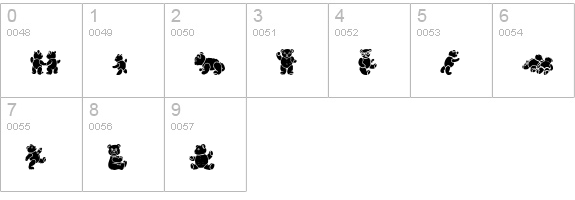 WWBearySpecial numbers 0-9 preview