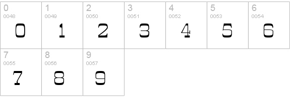 WyomingPastad numbers 0-9 preview