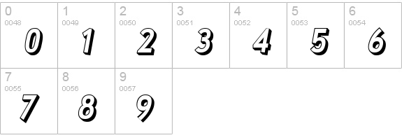 Wyvern Blocko numbers 0-9 preview
