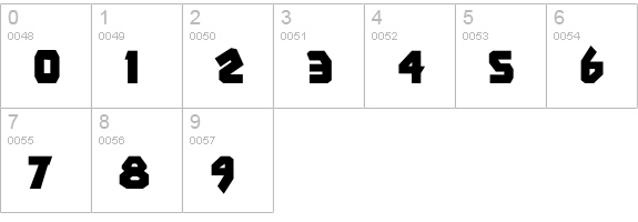 xar numbers 0-9 preview