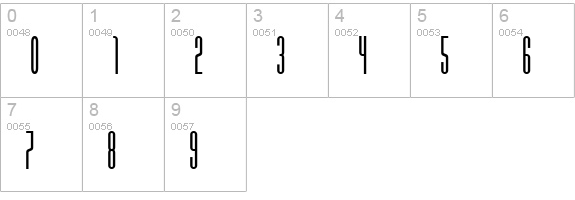 Xenophobia Nominal numbers 0-9 preview