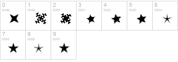 XGalaxyOne numbers 0-9 preview