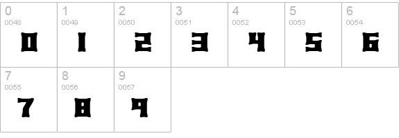 Xhume BRK numbers 0-9 preview