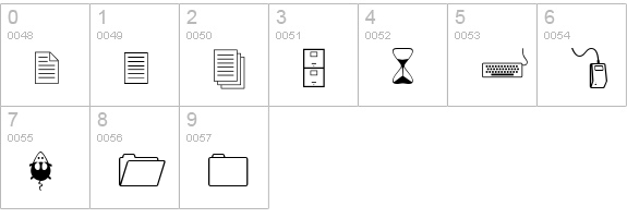 XIngyDings numbers 0-9 preview