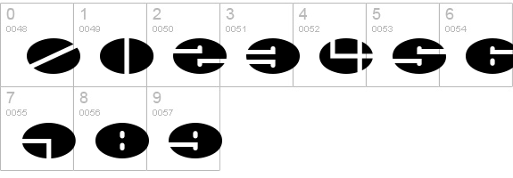 xminus numbers 0-9 preview