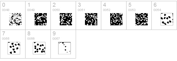 XMoreTexture numbers 0-9 preview
