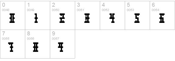 Xolto numbers 0-9 preview