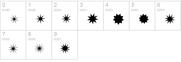 XSternStella Night numbers 0-9 preview