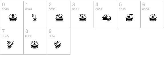 Xtrusion (BRK) numbers 0-9 preview