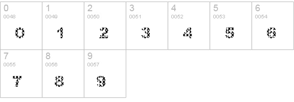 XXX numbers 0-9 preview